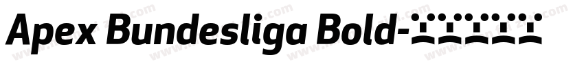 Apex Bundesliga Bold字体转换